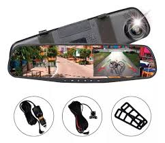 Espejo Retrovisor Doble Camara Dvr